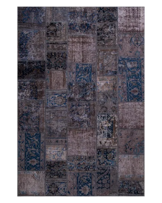 Alfombra de Patchwork Gris