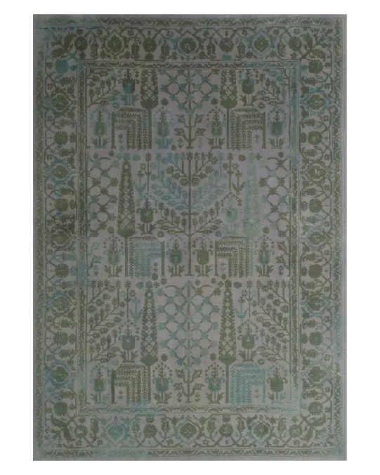 Purple Grey Tufting Rug