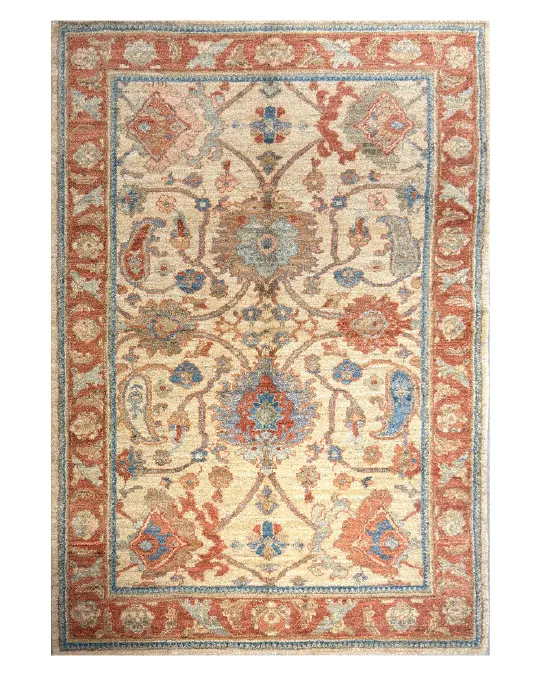 Alfombra Sultanabad color crema