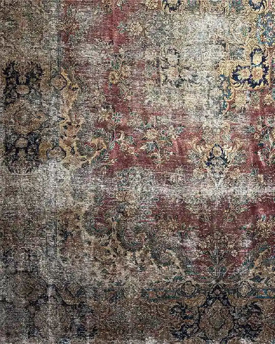 Alfombra vintage marrón