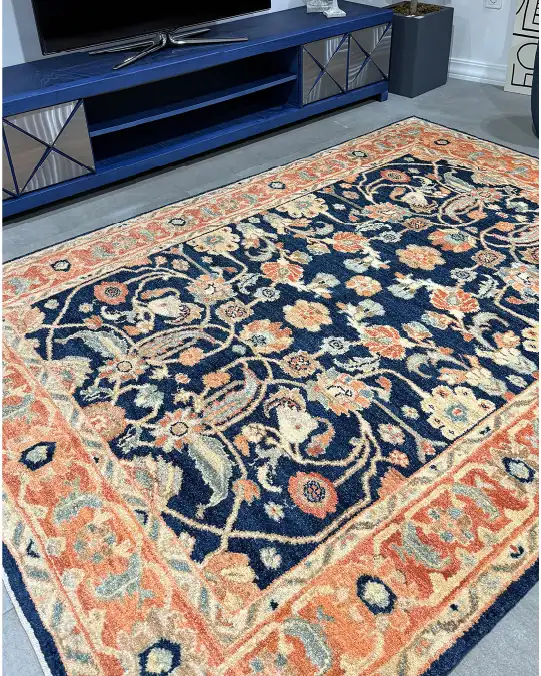 Navy blue Sultanabad Rug
