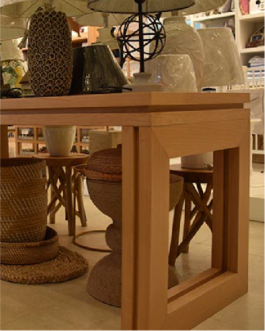 Modern wooden table