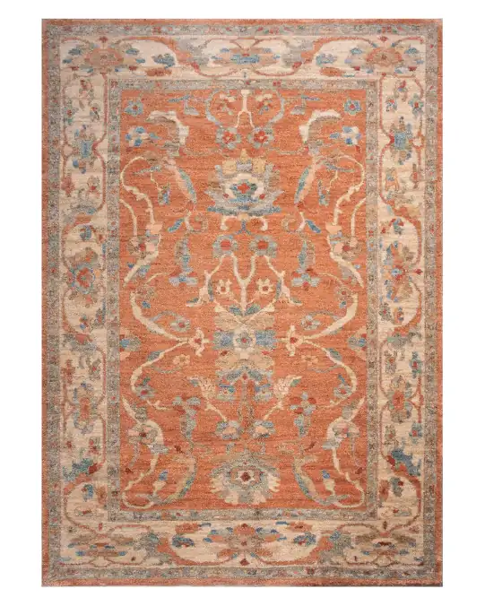 Orange Sultanabad Rug