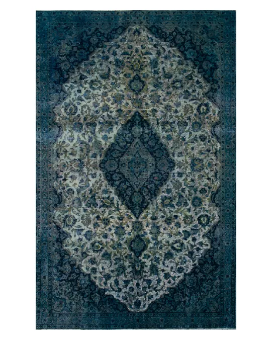 فرش وینتیج آبی