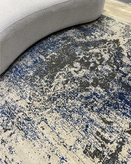 Cream Brown Tufting Rug