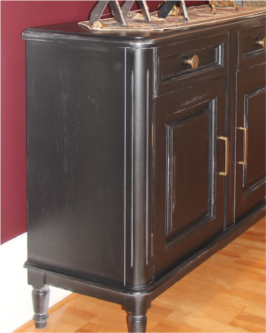 Neoclassical wooden sideboard