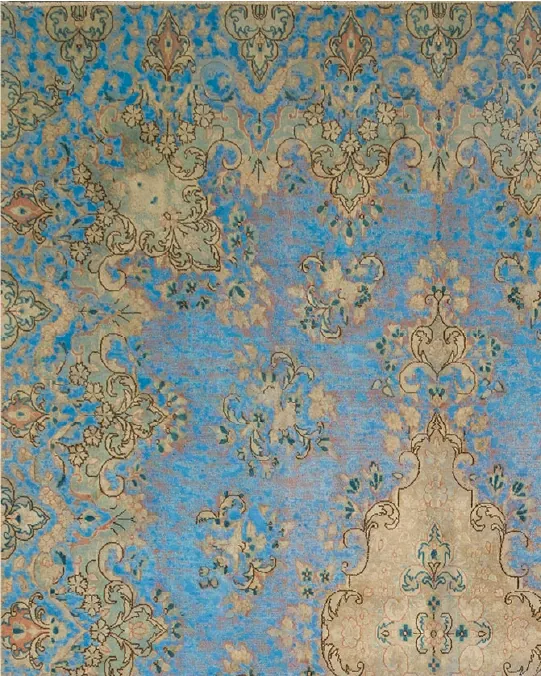 Alfombra Vintage Antigua Azul