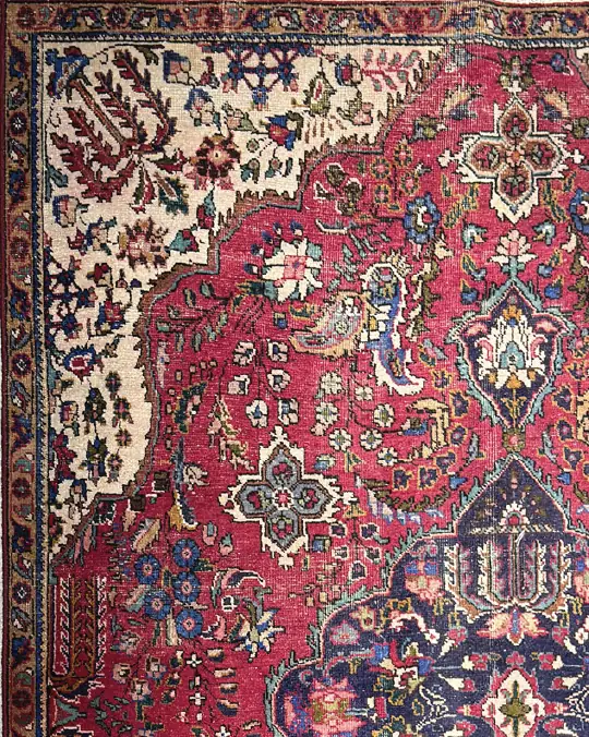Alfombra vintage roja