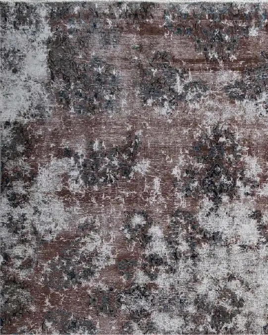 Brown Kerman Vintage Rug