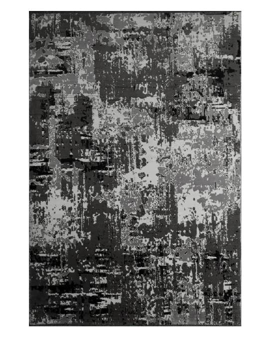 Grey Purple Tufting Rug