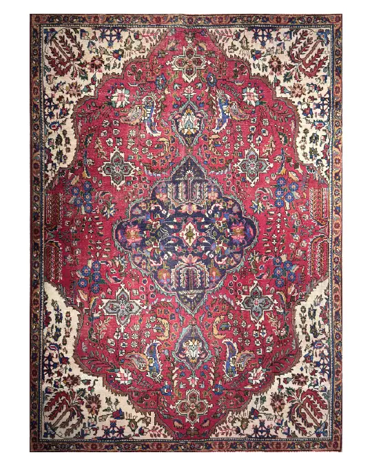 Alfombra vintage roja