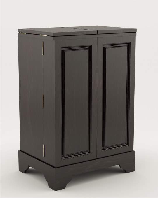 Neoclassical wooden minibar