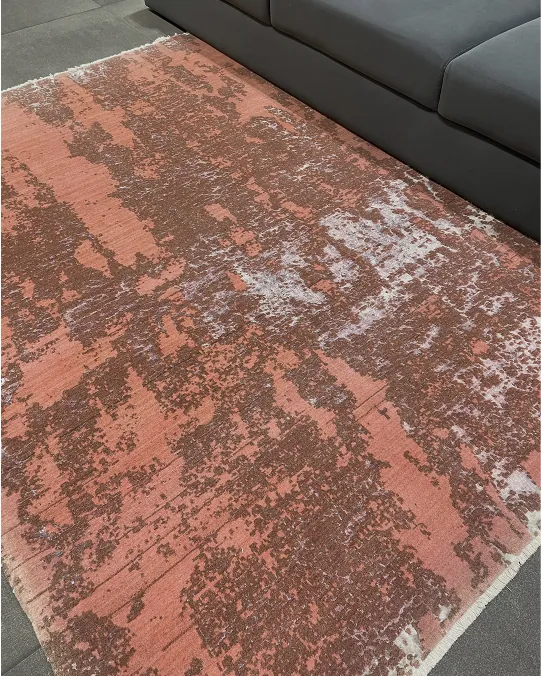 Orange Brown Tufting Rug