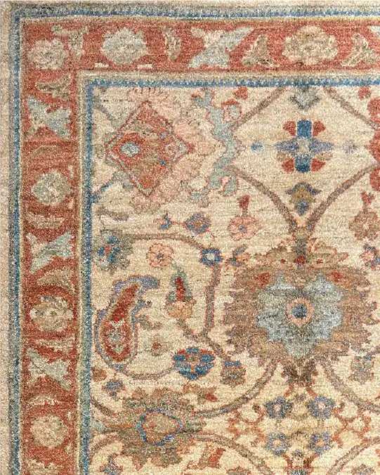 Alfombra Sultanabad color crema