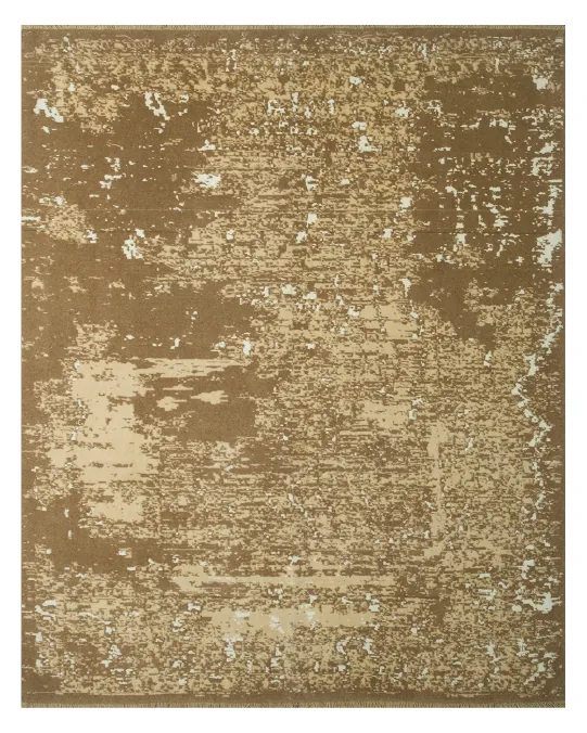 Cream Brown Tufting Rug