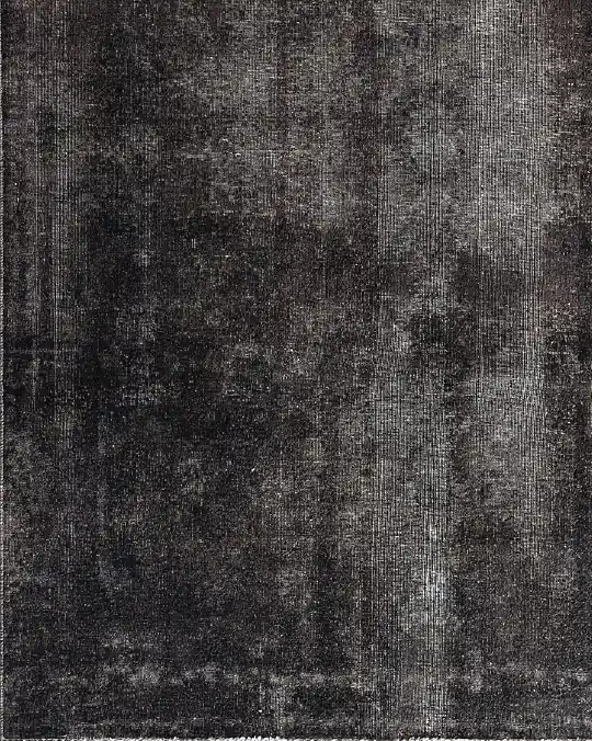 Alfombra vintage negra