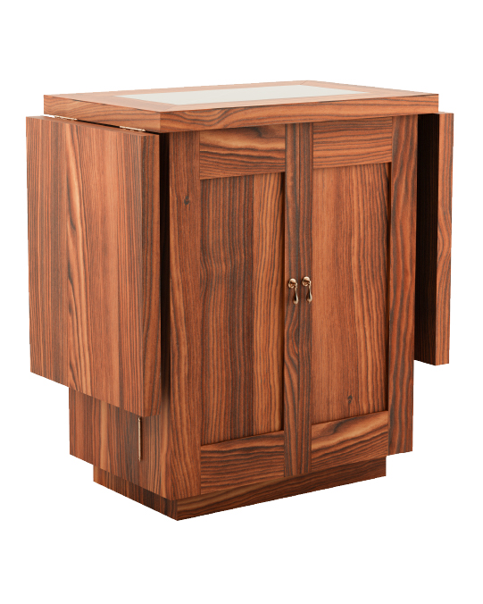 Neoclassical wooden minibar
