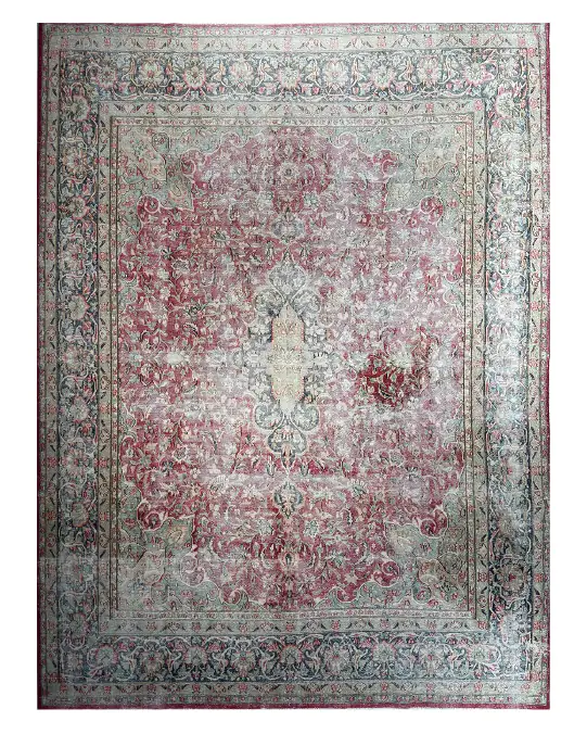 Alfombra vintage rosa