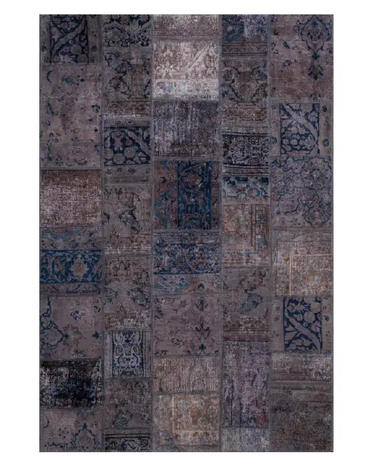 Alfombra de Patchwork Gris