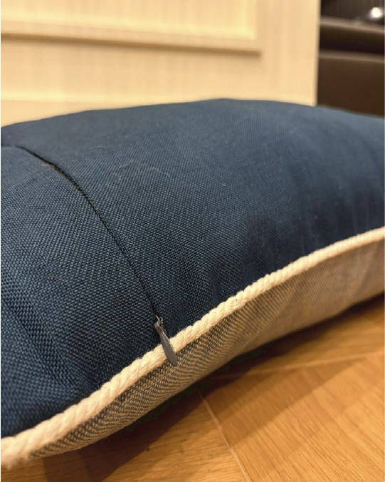Blue modern cushion
