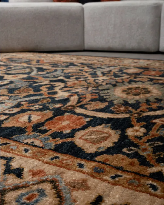 Alfombra azul marino de Sultanabad